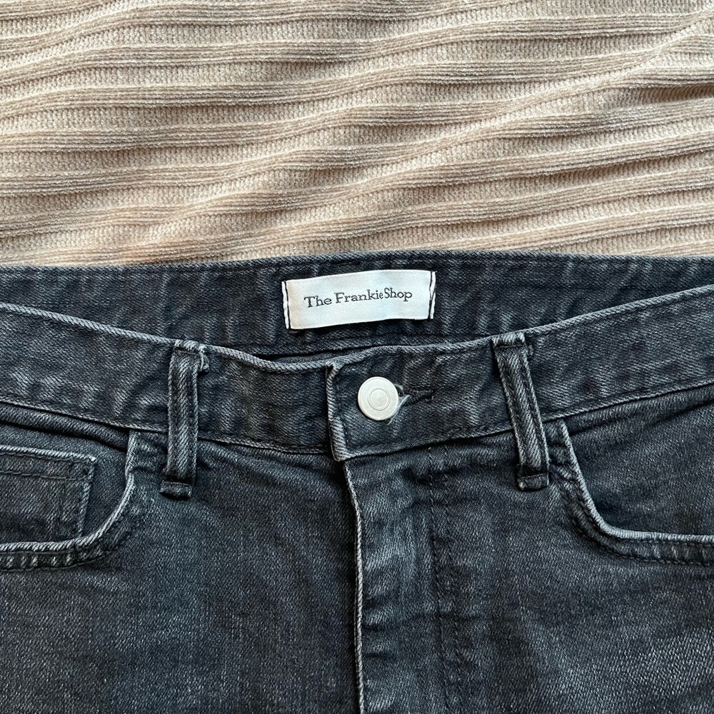 The Frankie Shop Charcoal Denim Pants